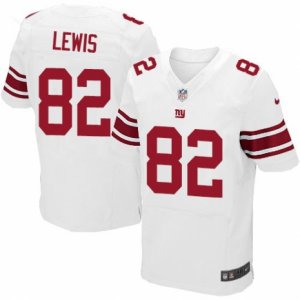 Mens Nike New York Giants #82 Roger Lewis Elite White NFL Jersey