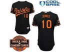 mlb Baltimore Orioles #10 Adam Jones Black Cool Base[20th Anniversary Patch]