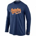 Baltimore Orioles Long Sleeve T-Shirt D.Blue