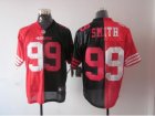 Nike NFL San Francisco 49ers #99 Aldon Smith black-red jerseys[Elite split]