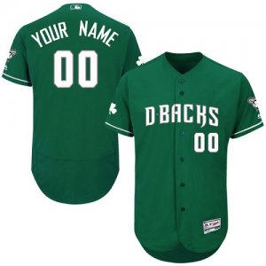 Diamondbacks Mens Customized Green Celtic Flexbase Jersey