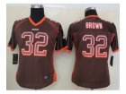 nike women nfl jerseys cleveland browns #32 brown brown[Elite drift fashion]