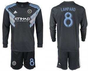 2018-19 New York City FC 8 LAMPARD Away Long Sleeve Soccer Jersey