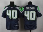 Nike seattle seahawks #40 coleman blue jerseys[Elite]