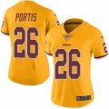 Women's Nike Washington Redskins #26 Clinton Portis Limited Gold Rush NFL Jersey