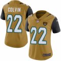 Women's Nike Jacksonville Jaguars #22 Aaron Colvin Limited Gold Rush NFL Jersey