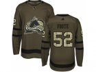 Adidas Colorado Avalanche #52 Adam Foote Green Salute to Service Stitched NHL Jersey