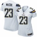 Women's Nike San Diego Chargers #23 Dexter McCoil Limited White NFL Jersey
