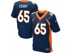 Mens Nike Denver Broncos #65 Ronald Leary Elite Navy Blue Alternate NFL Jersey