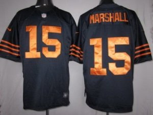 Nike Chicago Bears #15 Marshall Dark Blue-Yellow[LIMITED]Jerseys