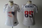 women nfl new england patriots #85 ochocinco white[2011 fem fan]