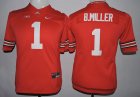 Youth NCAA Ohio State Buckeyes #1 B.Miller The collar shirt red jerseys