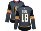 Women Adidas Vegas Golden Knights #18 James Neal Authentic Gray Home NHL Jersey