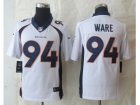 Nike Denver Broncos #94 Ware White Jerseys(Limited)