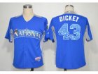 2012 all star new york mets #43 r.a.dickey blue