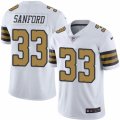 Mens Nike New Orleans Saints #33 Jamarca Sanford Limited White Rush NFL Jersey