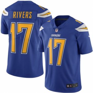 Youth Nike San Diego Chargers #17 Philip Rivers Limited Electric Blue Rush NFL Jersey