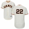 Mens Majestic San Francisco Giants #22 Jake Peavy Cream Flexbase Authentic Collection MLB Jersey