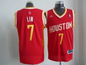 nba houston rockets #7 lin red[swingman revolution 30-2]