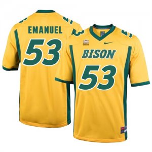 North Dakota State Bison 53 Kyle Emanuel Gold College Football Jersey