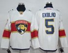 Men Florida Panthers #5 Aaron Ekblad White Road Stitched NHL Jersey