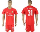 2017-18 Real Madrid 31 R.YANEZ Red Goalkeeper Soccer Jersey