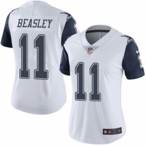 Women\'s Nike Dallas Cowboys #11 Cole Beasley Limited White Rush NFL Jersey