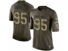 Nike Cleveland Browns #95 Myles Garrett Limited Green Salute to Service NFL Jersey