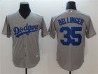 Los Angeles Dodgers #35 Cody Bellinger Gray Cool Base Jersey