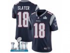 Men Nike New England Patriots #18 Matthew Slater Navy Blue Team Color Vapor Untouchable Limited Player Super Bowl LII NFL Jersey