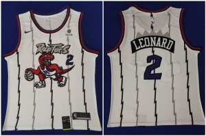 Raptors #2 Kawhi Leonard White Nike Swingman Jersey