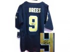 Nike New Orleans Saints #9 Drew brees black jerseys[Elite signature]