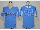 2012 All-Star MLB Jerseys New York Yankees #24 Cano blue