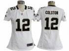 Nike Women nfl new orleans saints #12 colston white jerseys