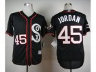 MLB Chicago White Sox #45 Michael Jordan Black New Cool Base Stitched Baseball jerseys