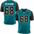 Mens Nike Jacksonville Jaguars #68 Kelvin Beachum Elite Teal Green Team Color NFL Jersey