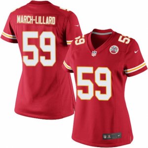 Women\'s Nike Kansas City Chiefs #59 Justin March-Lillard Limited Red Team Color NFL Jersey