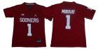 Oklahoma Sooners #1 Kyler Murray Red Youth College Football Jersey