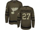 Youth Adidas St. Louis Blues #27 Alex Pietrangelo Green Salute to Service Stitched NHL Jersey