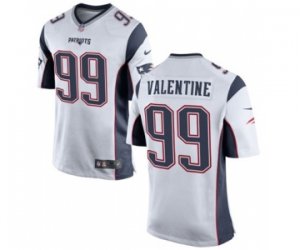 Mens Nike New England Patriots #99 Vincent Valentine Game White NFL Jersey