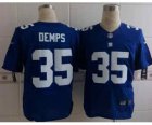 Nike new york giants #35 demps blue jerseys[Elite][demps]