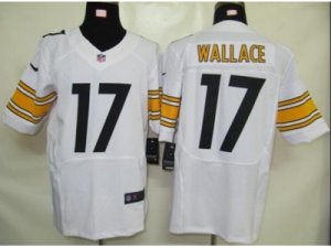 Nike NFL pittsburgh steelers #17 wallace white Elite jerseys