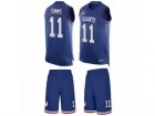 Mens Nike New York Giants #11 Phil Simms Limited Royal Blue Tank Top Suit NFL Jersey