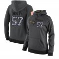 NFL Women's Nike Baltimore Ravens #57 C.J. Mosley Stitched Black Anthracite Salute to Service Player Performance Hoodie