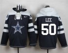 Nike Dallas Cowboys #50 Sean Lee Navy Blue Player Pullover Hoodie