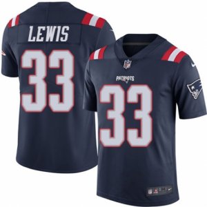 Youth Nike New England Patriots #33 Dion Lewis Limited Navy Blue Rush NFL Jersey