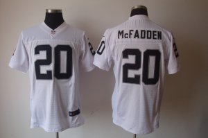 Nike NFL oakland raiders #20 mcfadden white Elite jerseys