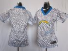 Nike Women San Diego Chargers blank jerseys[fem fan zebra]