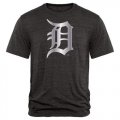 Detroit Tigers Fanatics Apparel Platinum Collection Tri-Blend T-Shirt Black