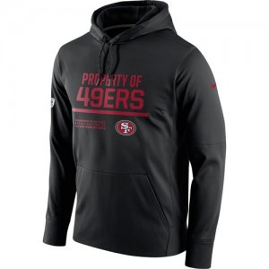 Men\'s San Francisco 49ers Nike Black Circuit Property Of Performance Pullover Hoodie